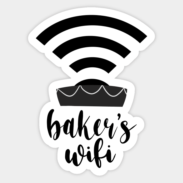 The Baker's Wifi - Into The Woods Sticker by byebyesally